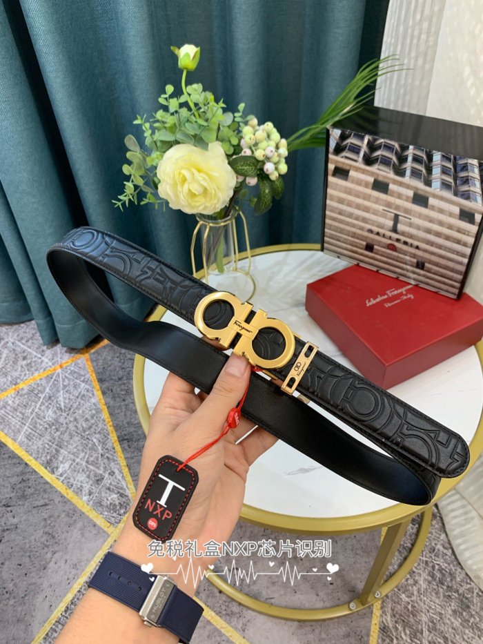 Streetwear Belt Ferragamo 319058 SIZE:3.5cm