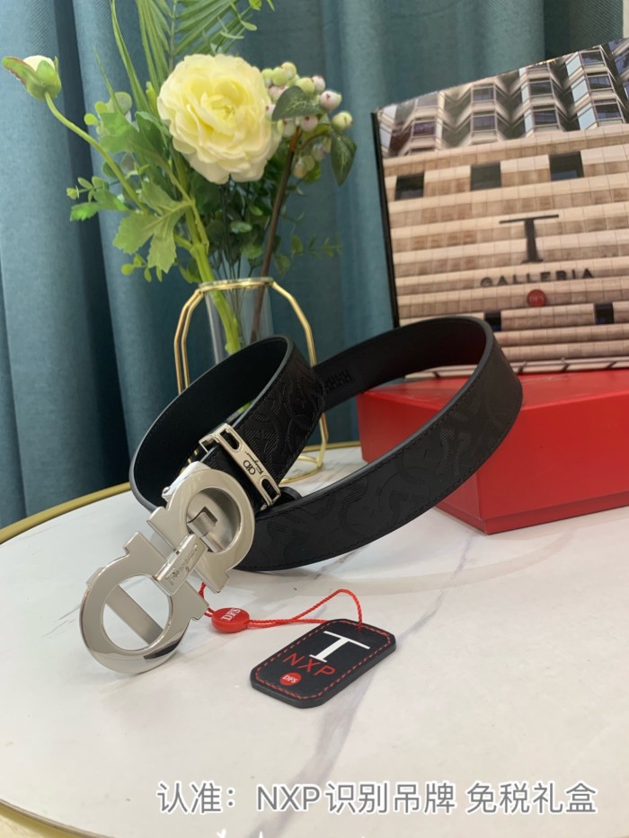 Streetwear Belt Ferragamo 319081 SIZE:3.5cm