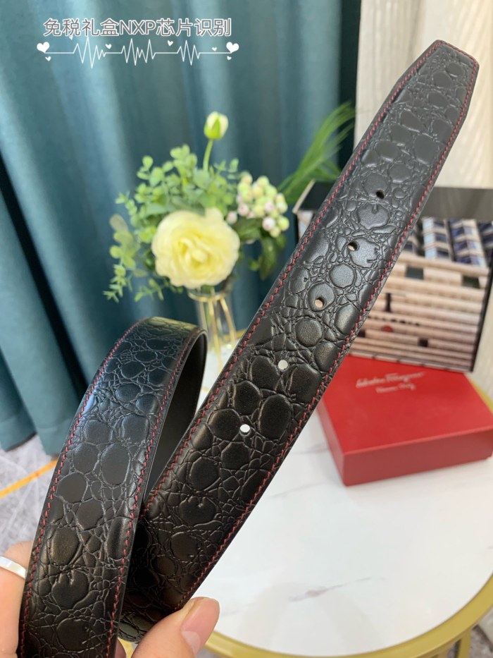 Streetwear Belt Ferragamo 319013 SIZE:3.5cm