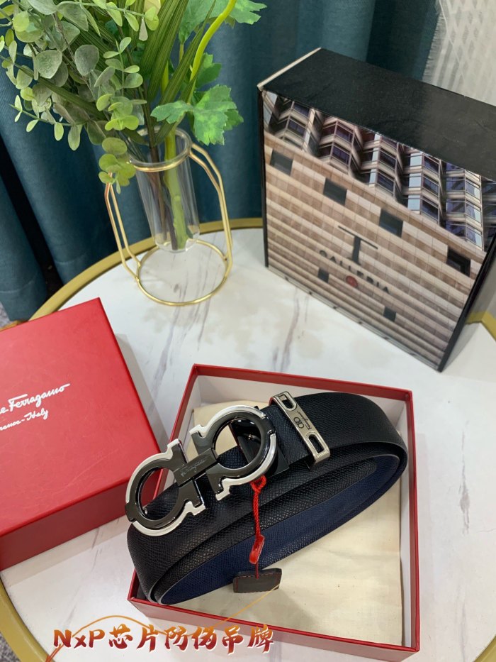 Streetwear Belt Ferragamo 319085 SIZE:3.5cm