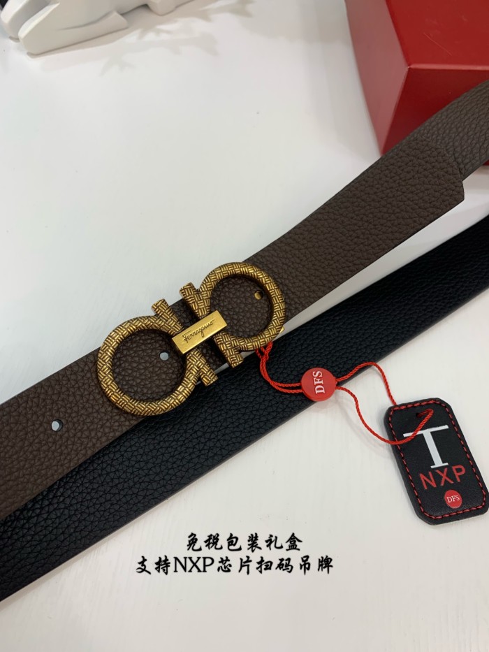 Streetwear Belt Ferragamo 319026 SIZE:3.5cm