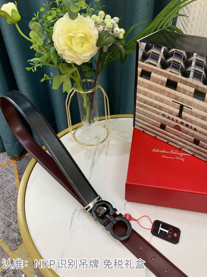 Streetwear Belt Ferragamo 319065 SIZE:3.5cm