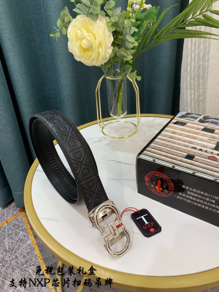 Streetwear Belt Ferragamo 319062 SIZE:3.5cm