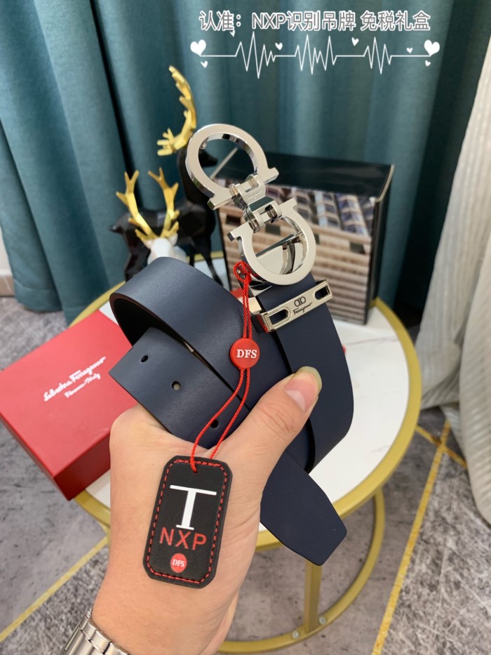 Streetwear Belt Ferragamo 319005 SIZE:3.5cm