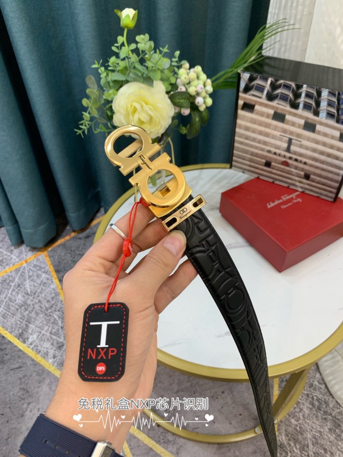 Streetwear Belt Ferragamo 319058 SIZE:3.5cm