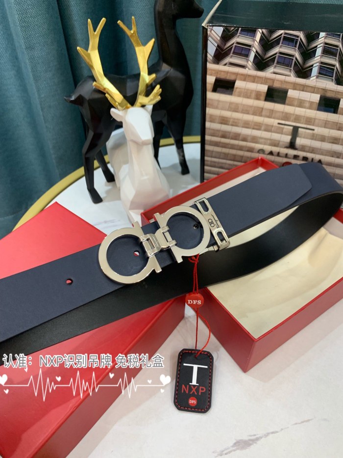 Streetwear Belt Ferragamo 319005 SIZE:3.5cm