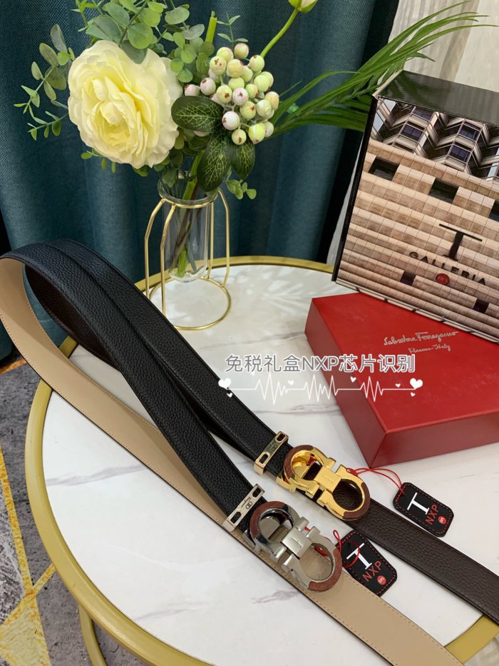 Streetwear Belt Ferragamo 319041 SIZE:3.5cm