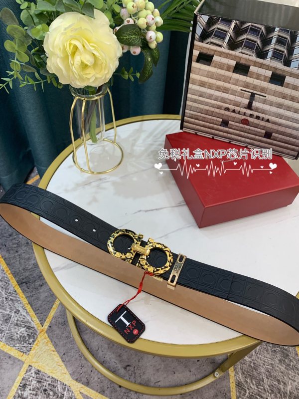 Streetwear Belt Ferragamo 319045 SIZE:3.5cm