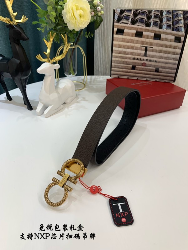 Streetwear Belt Ferragamo 319026 SIZE:3.5cm