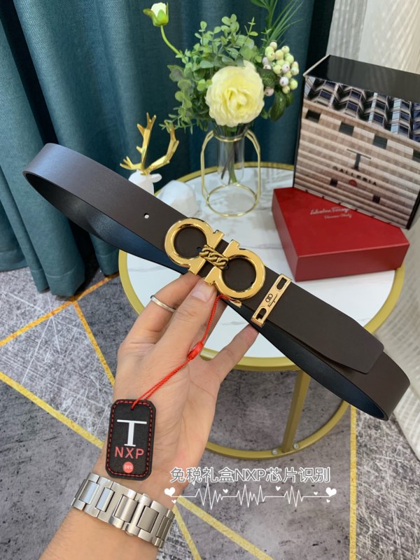 Streetwear Belt Ferragamo 319030 SIZE:3.5cm