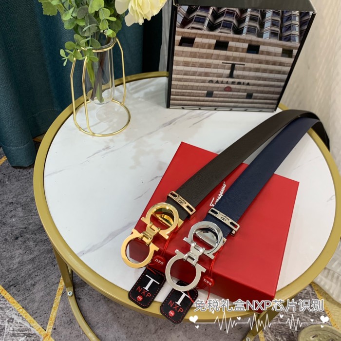 Streetwear Belt Ferragamo 319054 SIZE:3.5cm