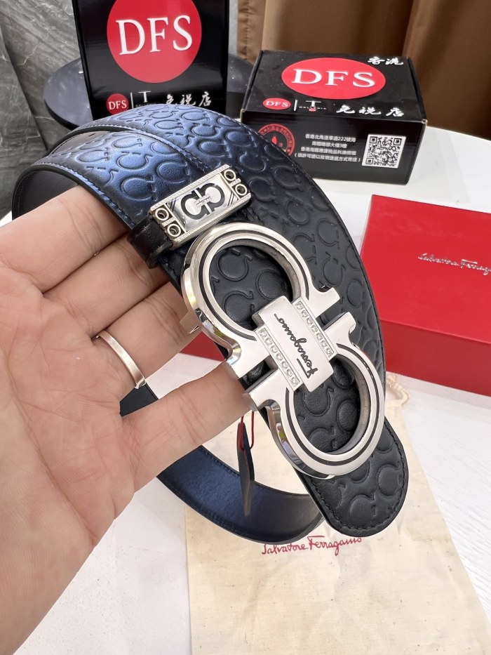 Streetwear Belt Ferragamo 321625 size:3.5cm