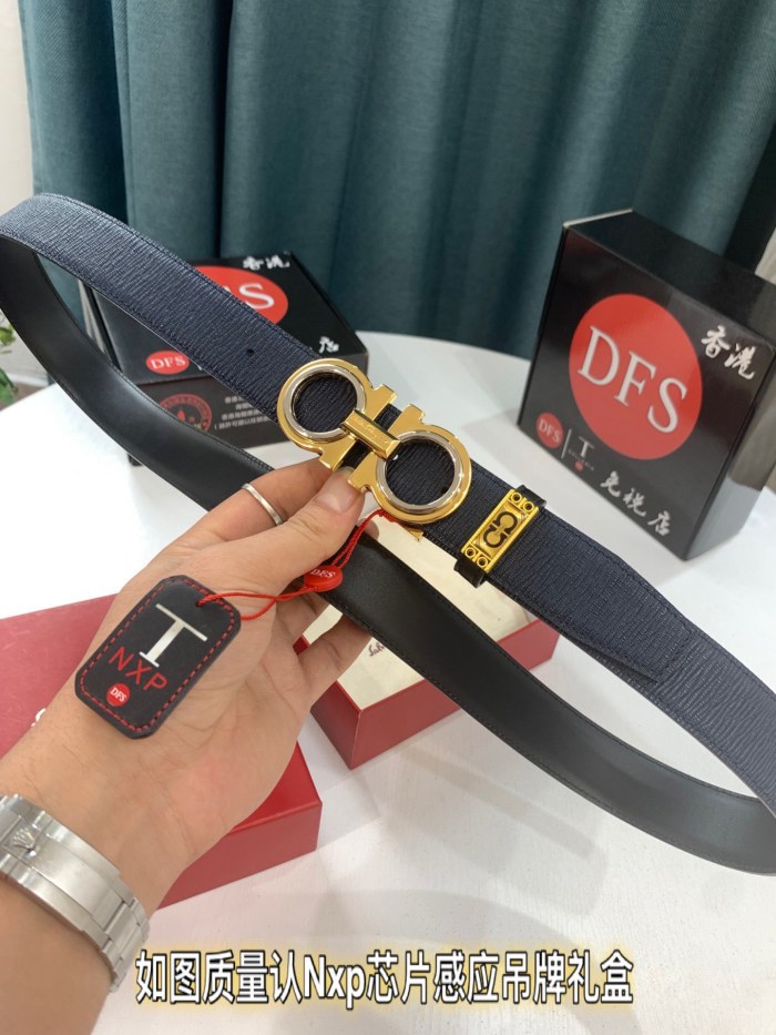 Streetwear Belt Ferragamo 321918 size:3.5cm