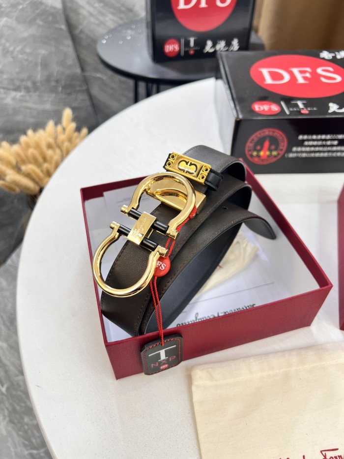 Streetwear Belt Ferragamo 321735 size:3.5cm