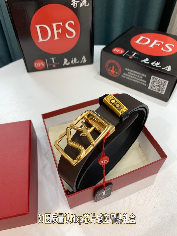 Streetwear Belt Ferragamo 321881 size:3.5cm