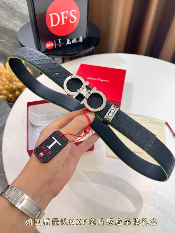 Streetwear Belt Ferragamo 321930 size:3.5cm