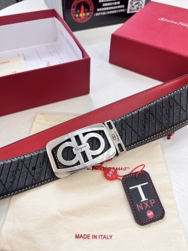 Streetwear Belt Ferragamo 321836 size:3.5cm