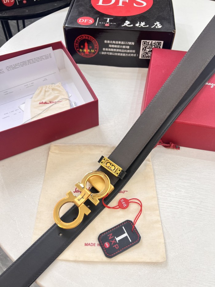 Streetwear Belt Ferragamo 321638 size:3.5cm