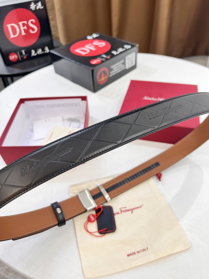 Streetwear Belt Ferragamo 321730 size:3.5cm