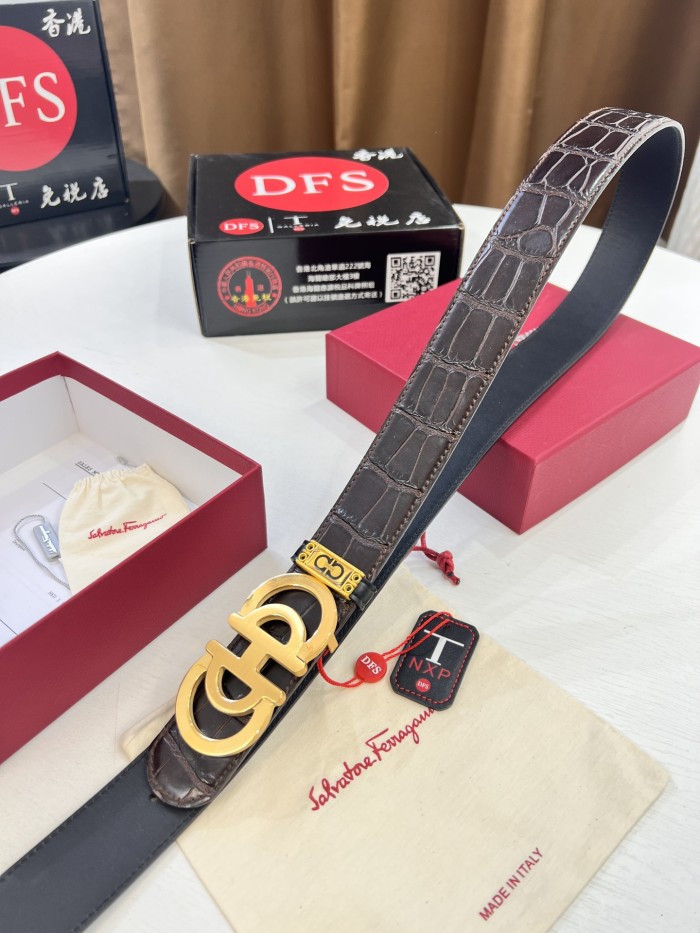 Streetwear Belt Ferragamo 321774 size:3.5cm