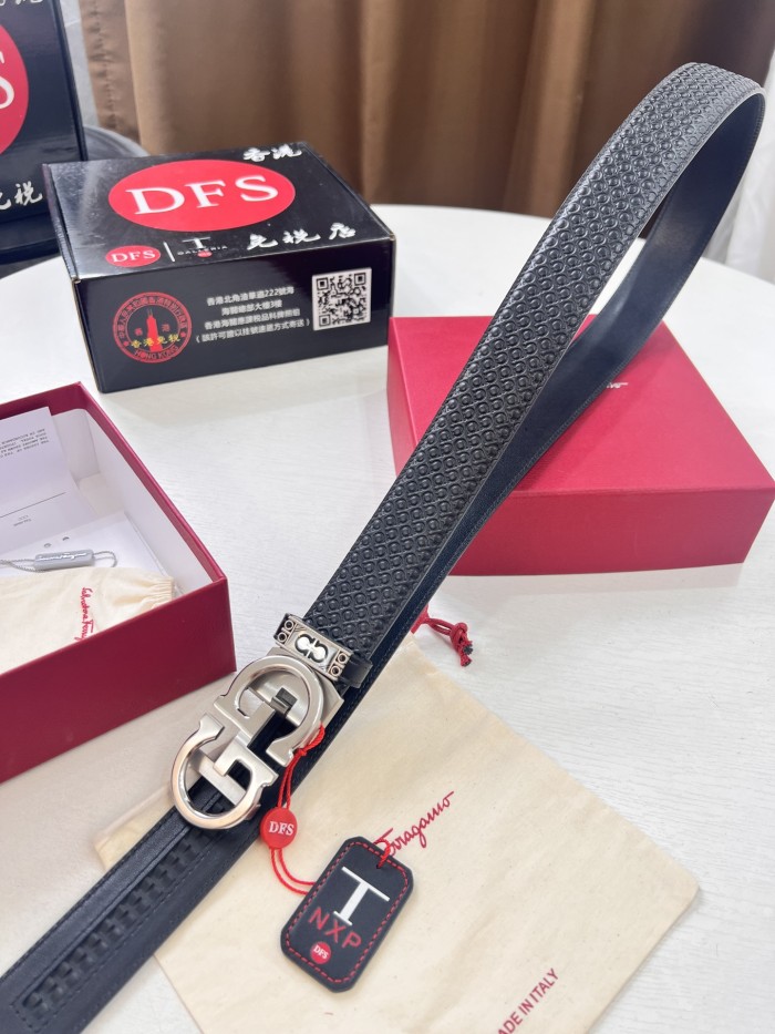 Streetwear Belt Ferragamo 321725 size:3.5cm