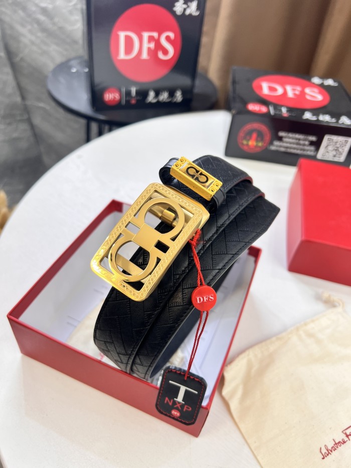 Streetwear Belt Ferragamo 321750 size:3.5cm
