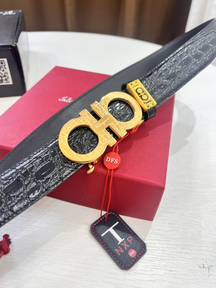 Streetwear Belt Ferragamo 321684 size:3.5cm