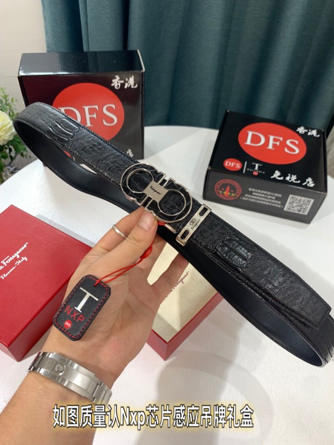 Streetwear Belt Ferragamo 321655 size:3.5cm