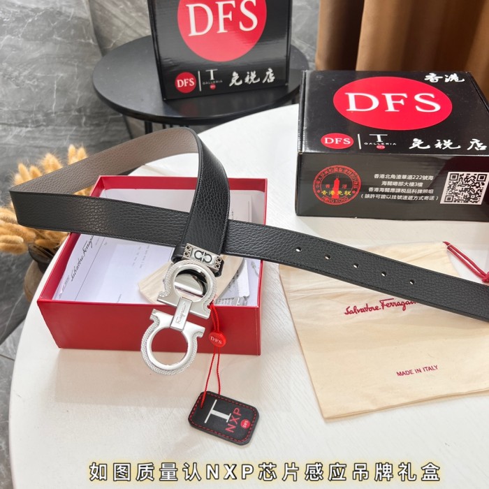 Streetwear Belt Ferragamo 321663 size:3.5cm