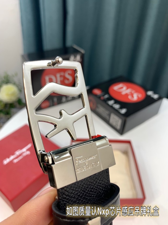 Streetwear Belt Ferragamo 321621 size:3.5cm