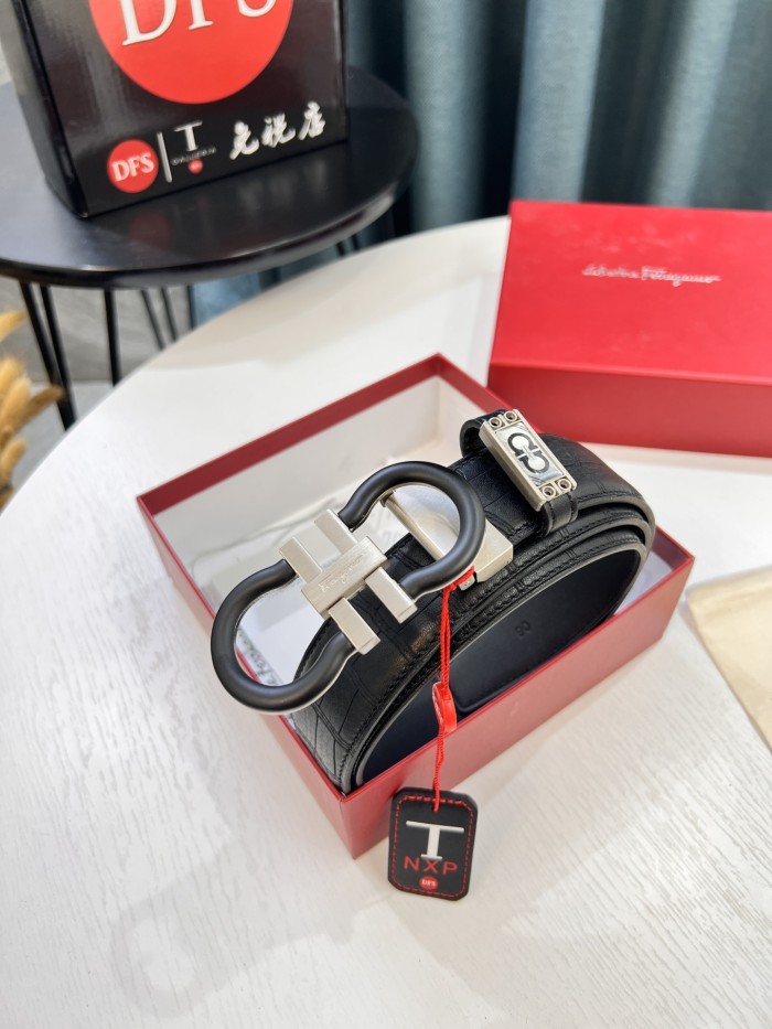 Streetwear Belt Ferragamo 321802 size:3.5cm
