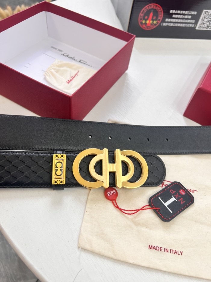 Streetwear Belt Ferragamo 321890 size:3.5cm