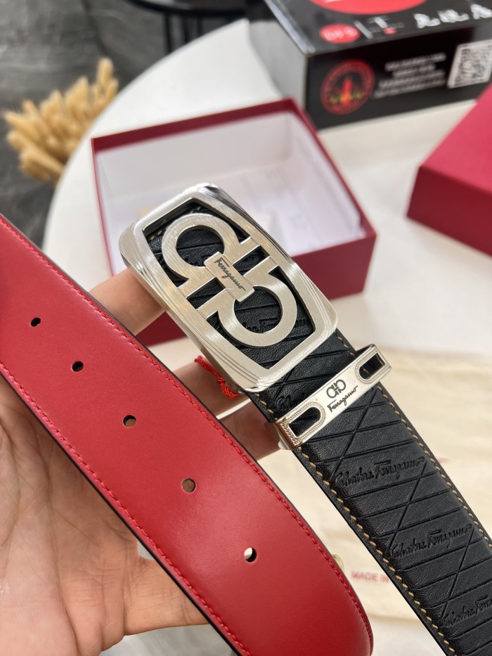 Streetwear Belt Ferragamo 321836 size:3.5cm