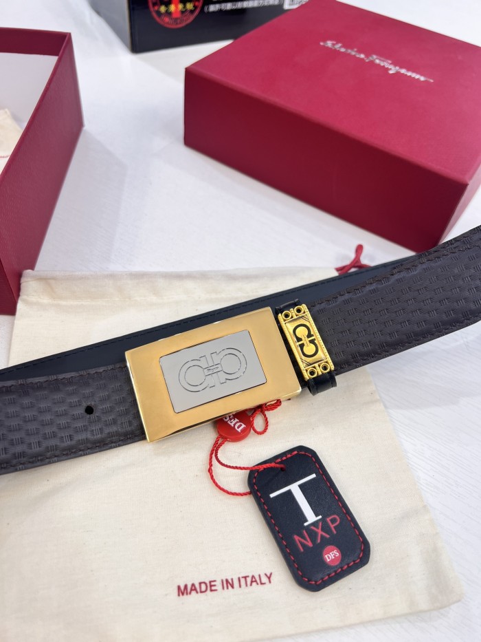 Streetwear Belt Ferragamo 321806 size:3.5cm