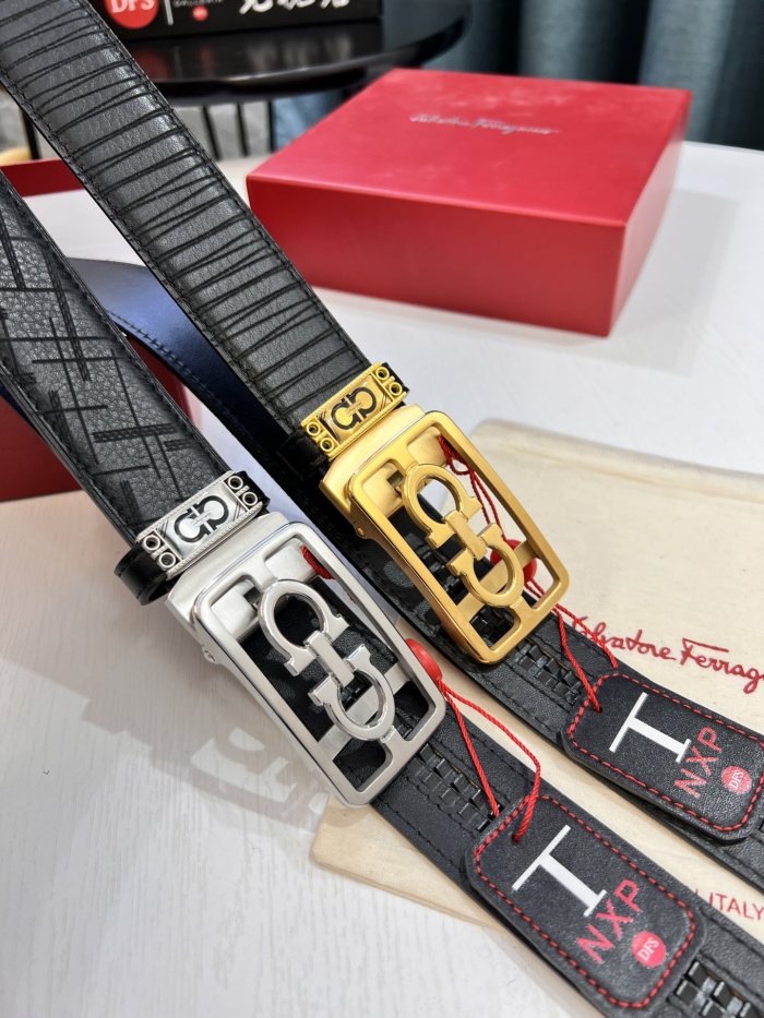 Streetwear Belt Ferragamo 321853 size:3.5cm