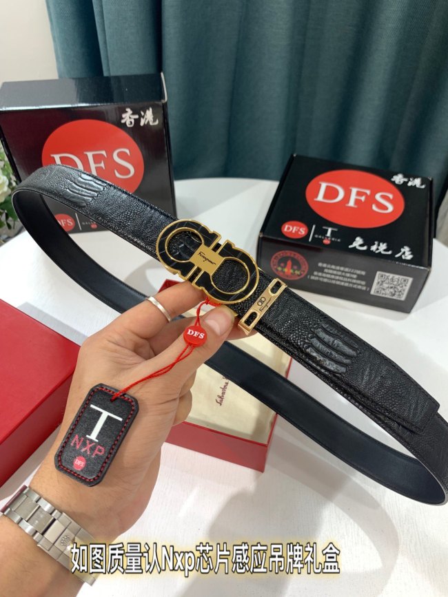 Streetwear Belt Ferragamo 321656 size:3.5cm