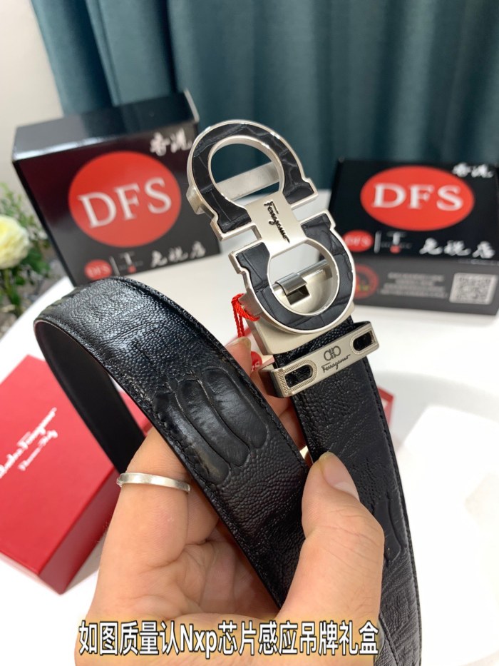 Streetwear Belt Ferragamo 321655 size:3.5cm
