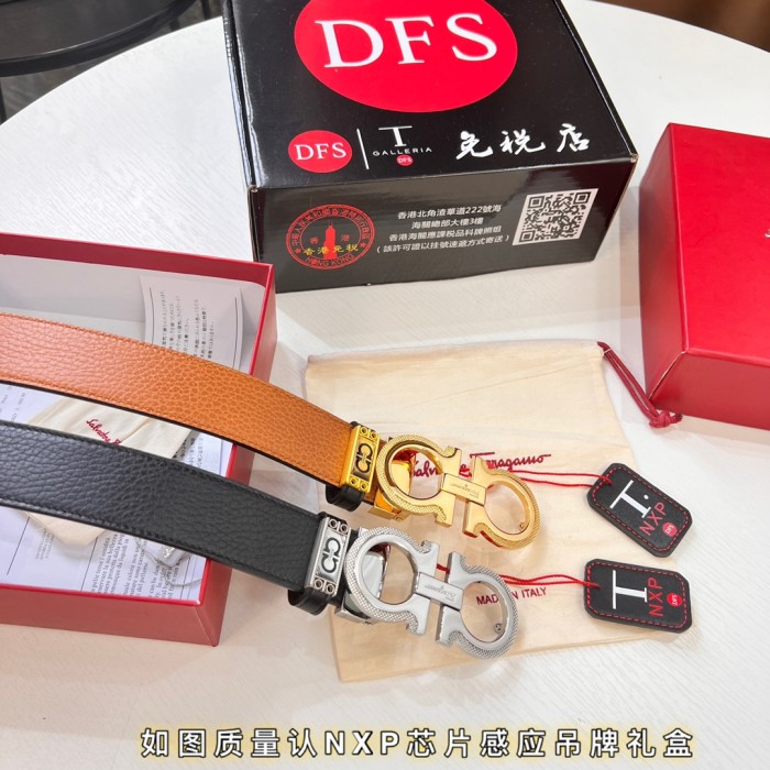 Streetwear Belt Ferragamo 321663 size:3.5cm