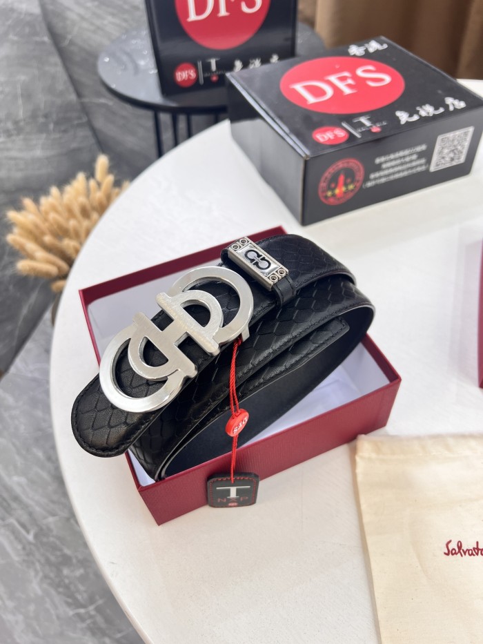 Streetwear Belt Ferragamo 321889 size:3.5cm