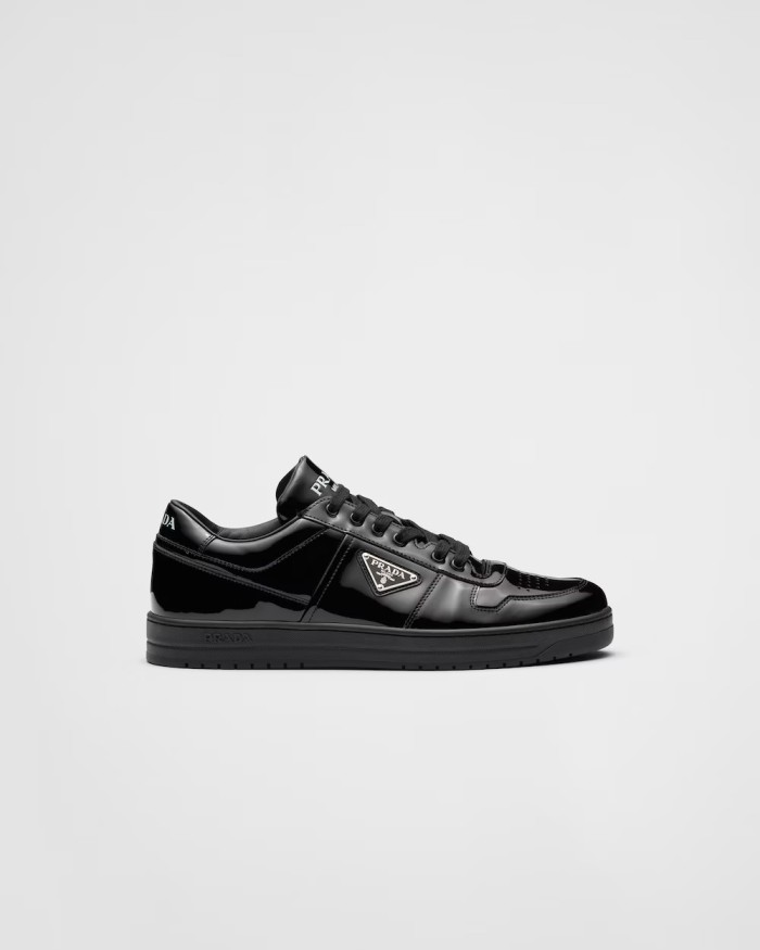 Prada Downtown patent leather sneakers Black