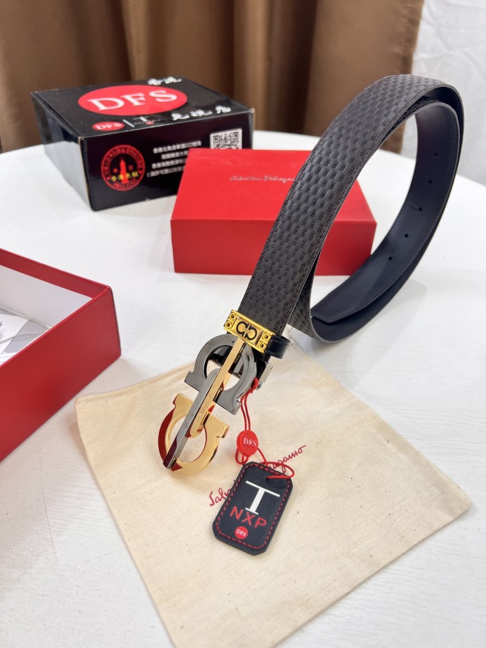 Streetwear Belt Ferragamo 321989 SIZE:3.5cm