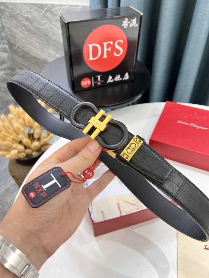 Streetwear Belt Ferragamo 321803 size:3.5cm