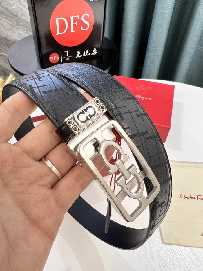 Streetwear Belt Ferragamo 321852 size:3.5cm