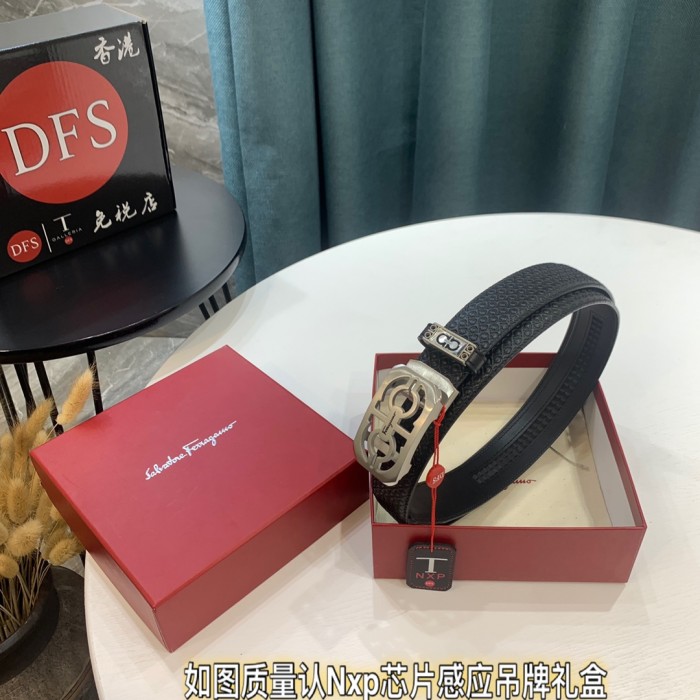 Streetwear Belt Ferragamo 321702 size:3.5cm