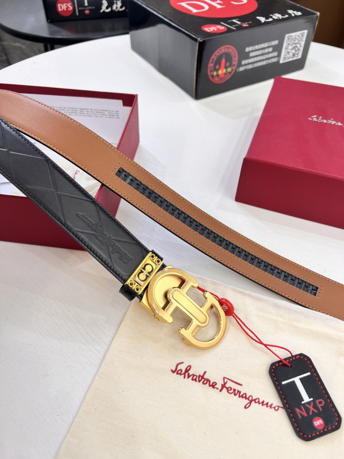 Streetwear Belt Ferragamo 321731 size:3.5cm