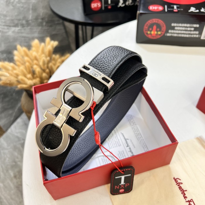 Streetwear Belt Ferragamo 321634 size:3.5cm