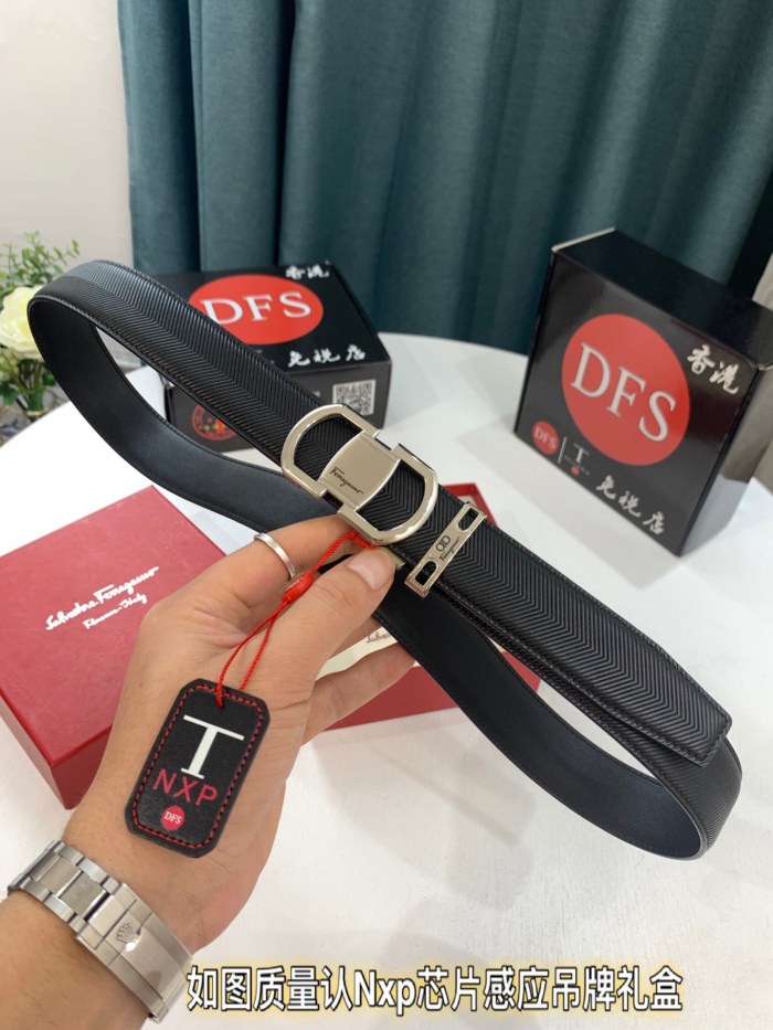 Streetwear Belt Ferragamo 321671 size:3.5cm