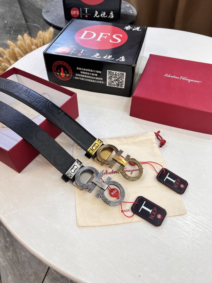 Streetwear Belt Ferragamo 321784 size:3.5cm