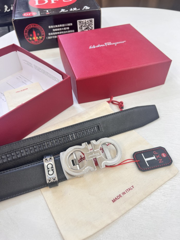 Streetwear Belt Ferragamo 321758 size:3.5cm