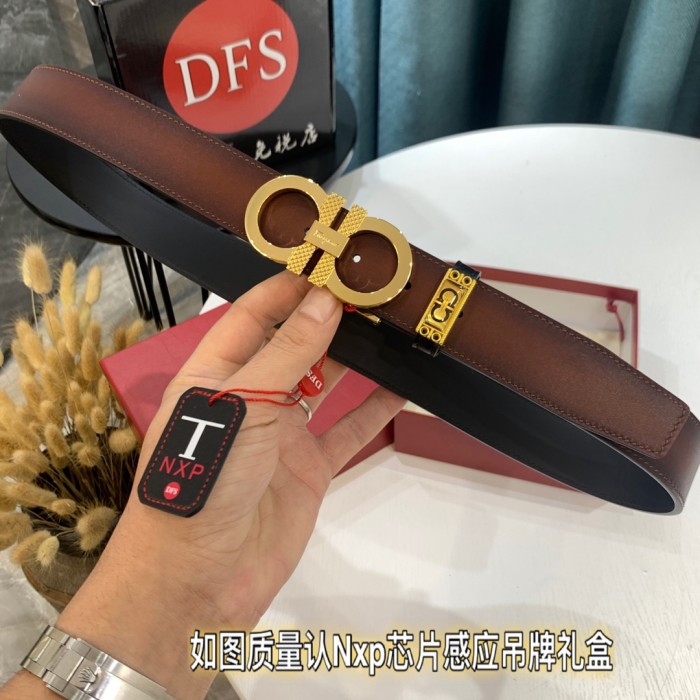 Streetwear Belt Ferragamo 321817 size:3.5cm